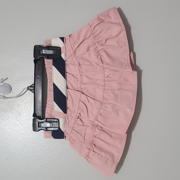 Polo Ralph Lauren Girls Pink Skort with Navy/White Belt (Yorkie) Size 18 Month - Picture 3 of 3